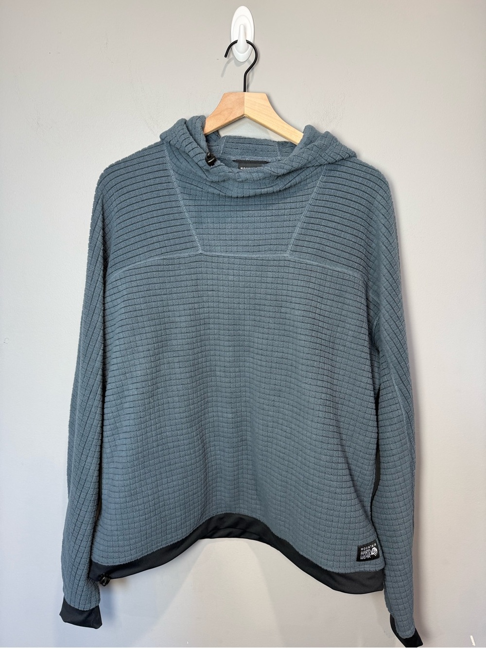 Mountain Hardwear Grid Fleece Hoodie Blue Men’s Large